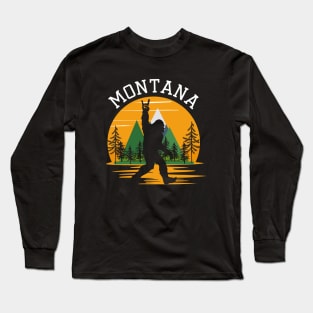 Montana Bigfoot Long Sleeve T-Shirt